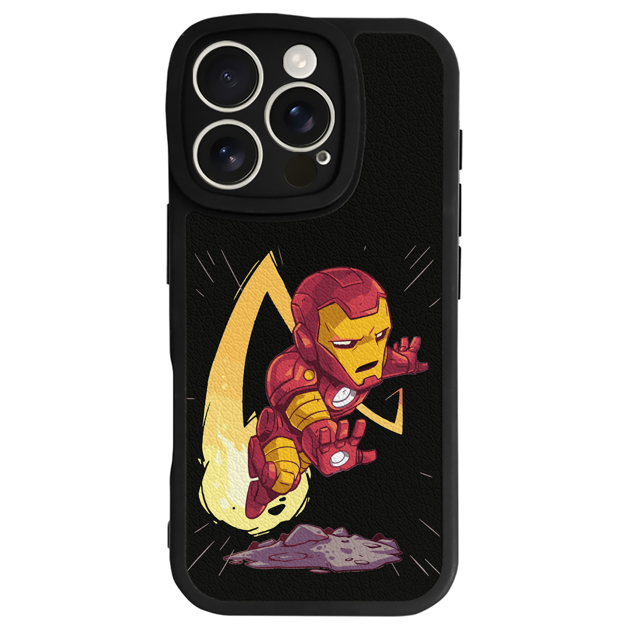 （画像用） アベンジャーズ The Avengers 【iPhone 16シリーズ対応】シリコンスマホケース（レザー調） 材質：シリコン